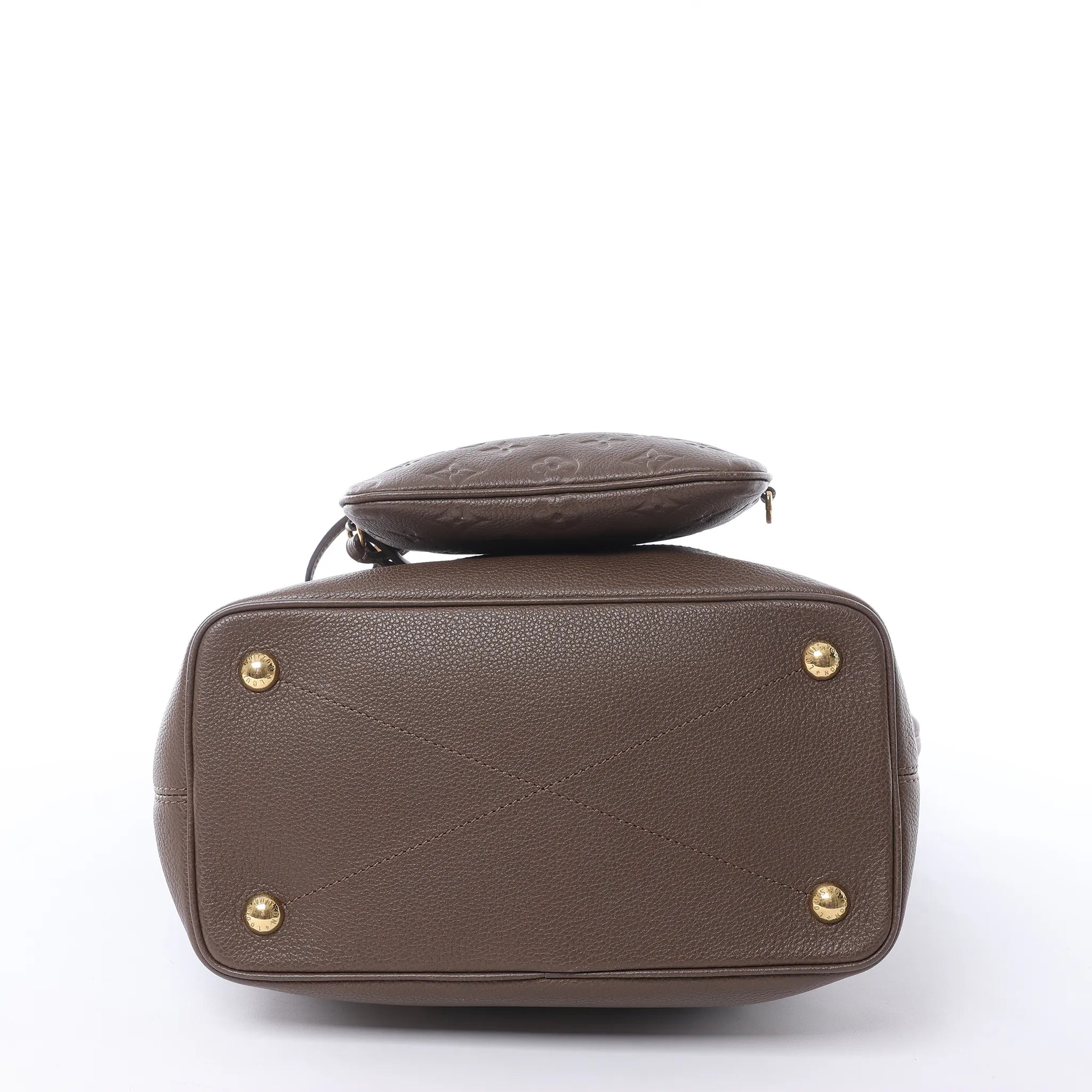 Louis Vuitton Citadin PM Monogram Empreinte Shoulder Bag in Brown M40516