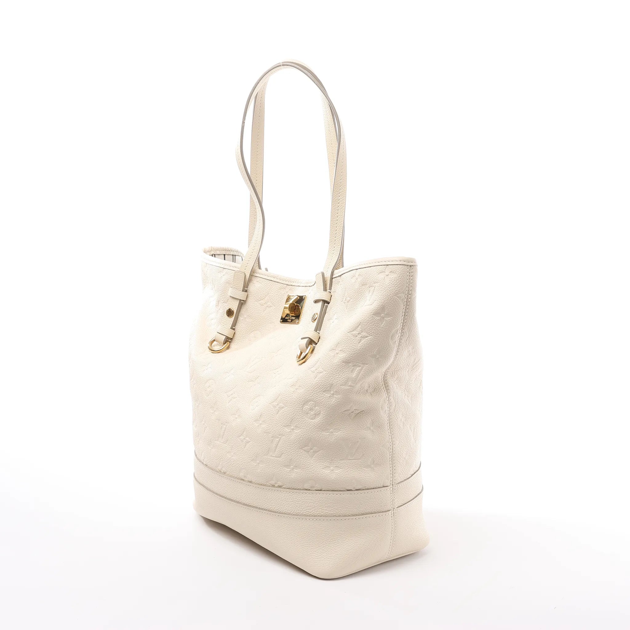Louis Vuitton Citadin PM Monogram Empreinte Shoulder Bag in Beige M40554