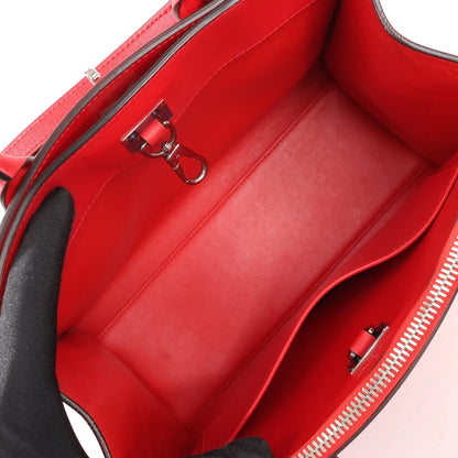 Louis Vuitton City Steamer PM Taurillon 2Way Handbag in Red M51030