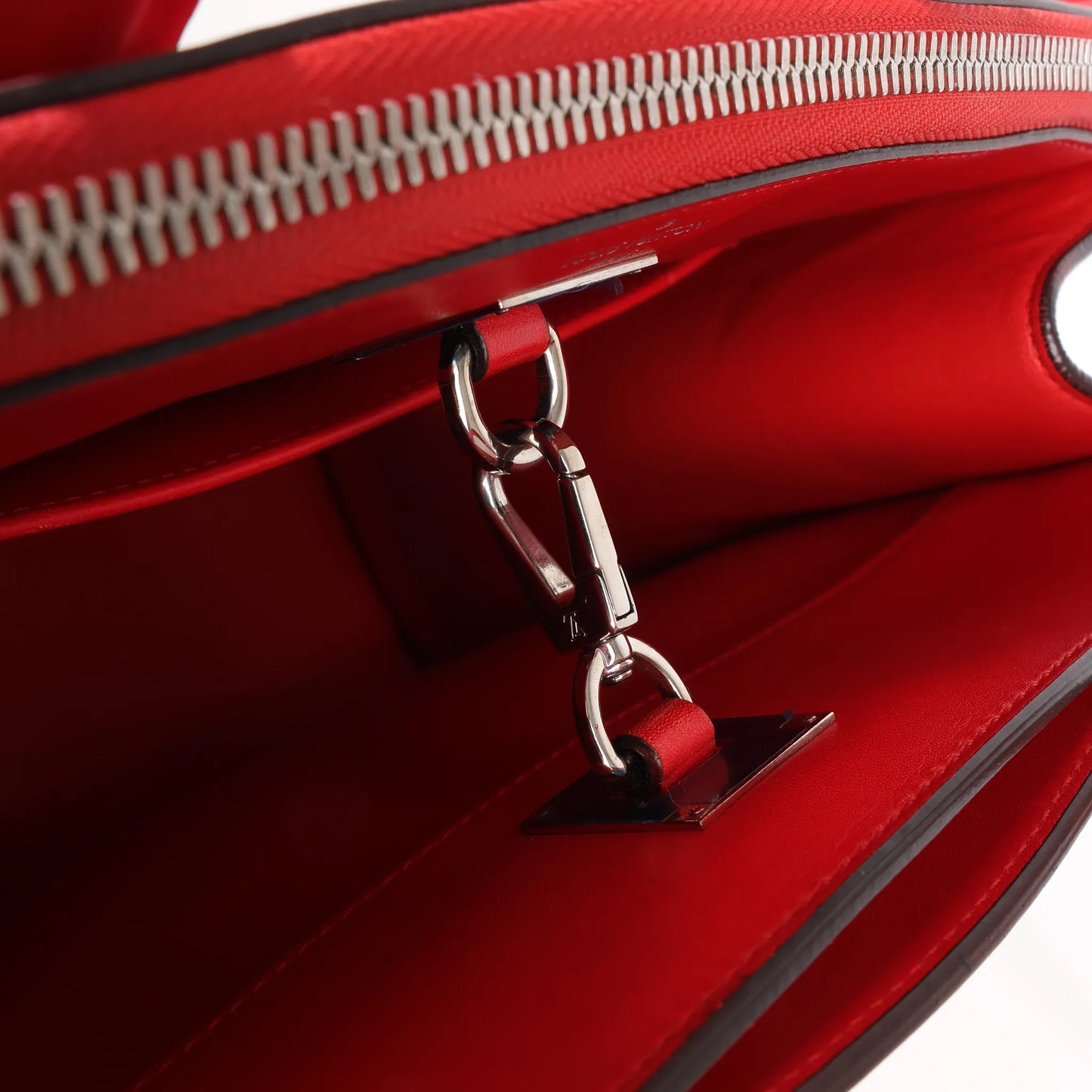 Louis Vuitton City Steamer PM Taurillon 2Way Handbag in Red M51030