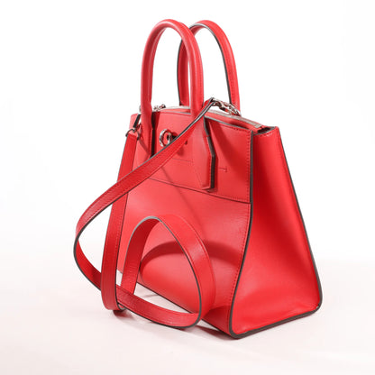 Louis Vuitton City Steamer PM Taurillon 2Way Handbag in Red M51030