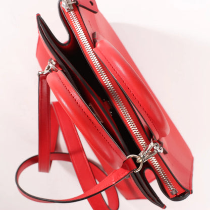 Louis Vuitton City Steamer PM Taurillon 2Way Handbag in Red M51030