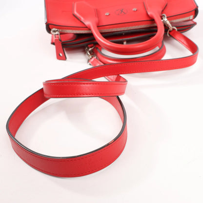 Louis Vuitton City Steamer PM Taurillon 2Way Handbag in Red M51030