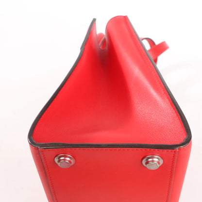 Louis Vuitton City Steamer PM Taurillon 2Way Handbag in Red M51030