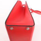 Louis Vuitton City Steamer PM Taurillon 2Way Handbag in Red M51030