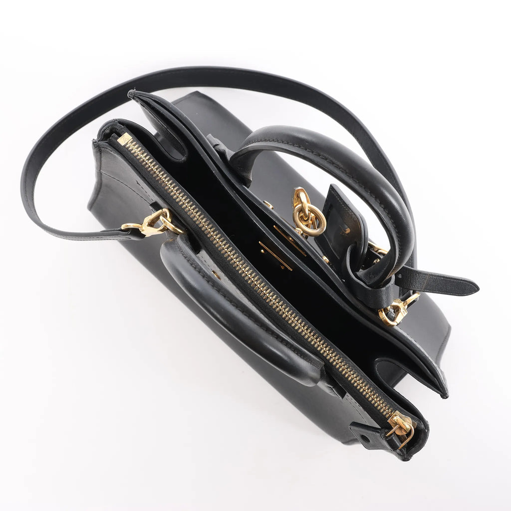 Louis Vuitton City Steamer PM Taurillon 2Way Handbag in Black M53028