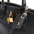 Louis Vuitton City Steamer PM Taurillon 2Way Handbag in Black M53028