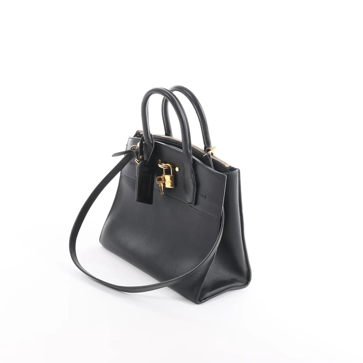 Louis Vuitton City Steamer PM Taurillon 2Way Handbag in Black M53028