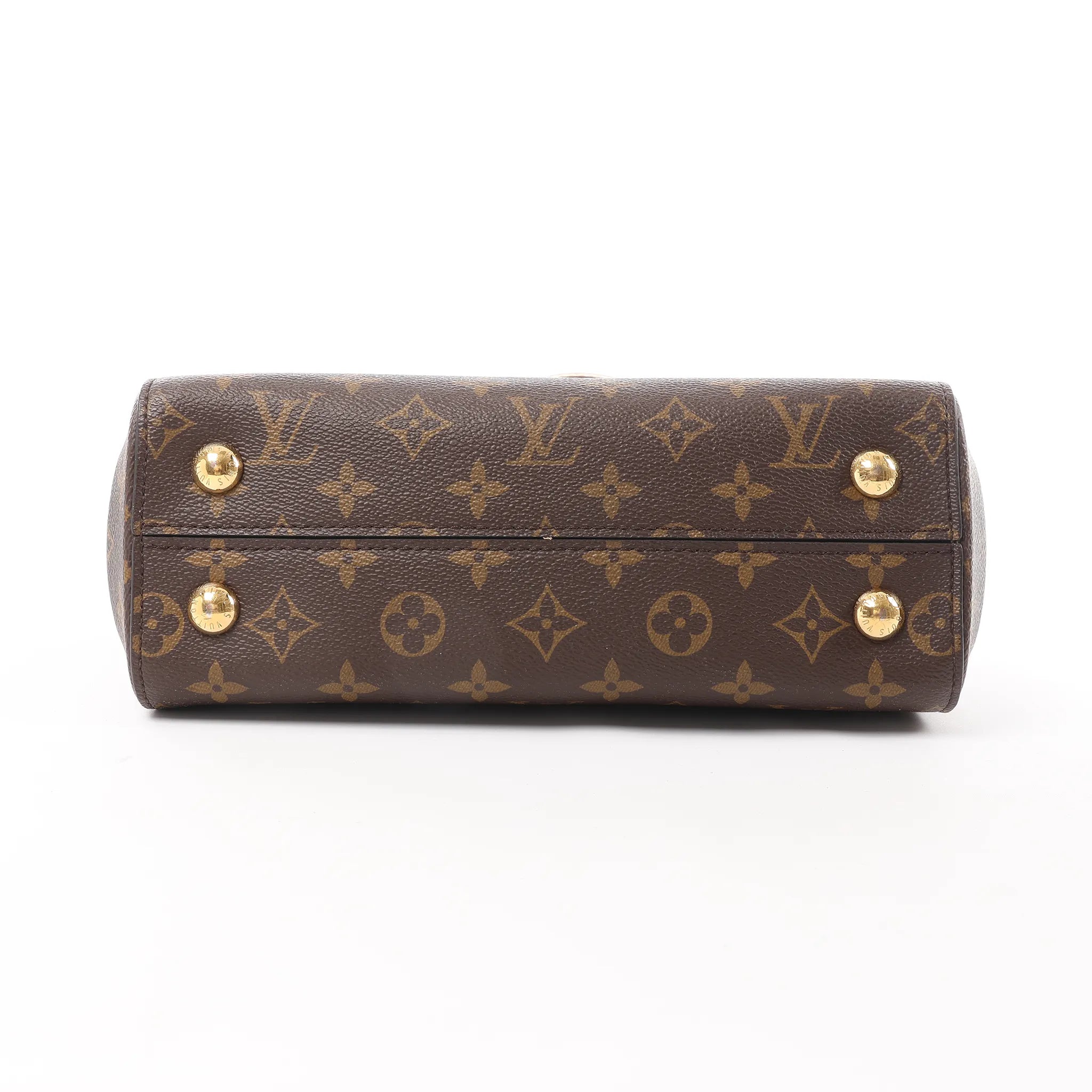 Louis Vuitton Cluny BB Monogram Canvas 2Way Handbag in Brown x Pink M42738