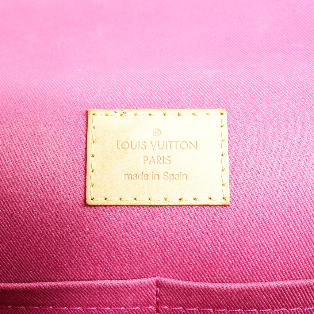 Louis Vuitton Cluny BB Monogram Canvas 2Way Handbag in Brown x Pink M42738