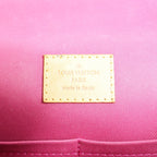 Louis Vuitton Cluny BB Monogram Canvas 2Way Handbag in Brown x Pink M42738