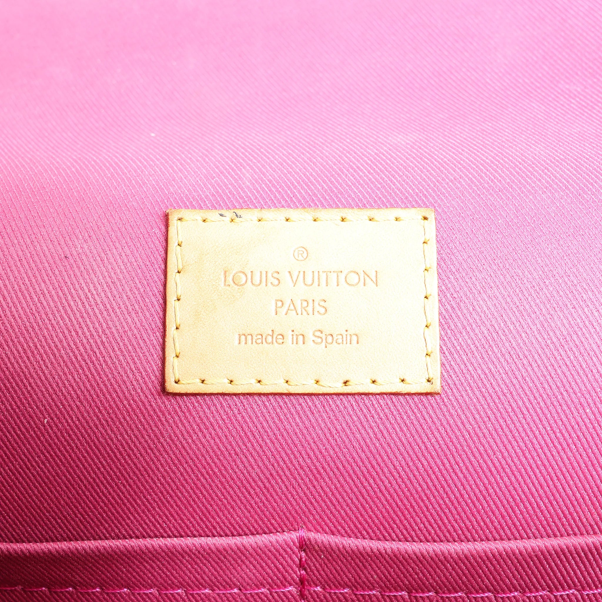 Louis Vuitton Cluny BB Monogram Canvas 2Way Handbag in Brown x Pink M42738