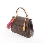 Louis Vuitton Cluny BB Monogram Canvas 2Way Handbag in Brown x Pink M42738