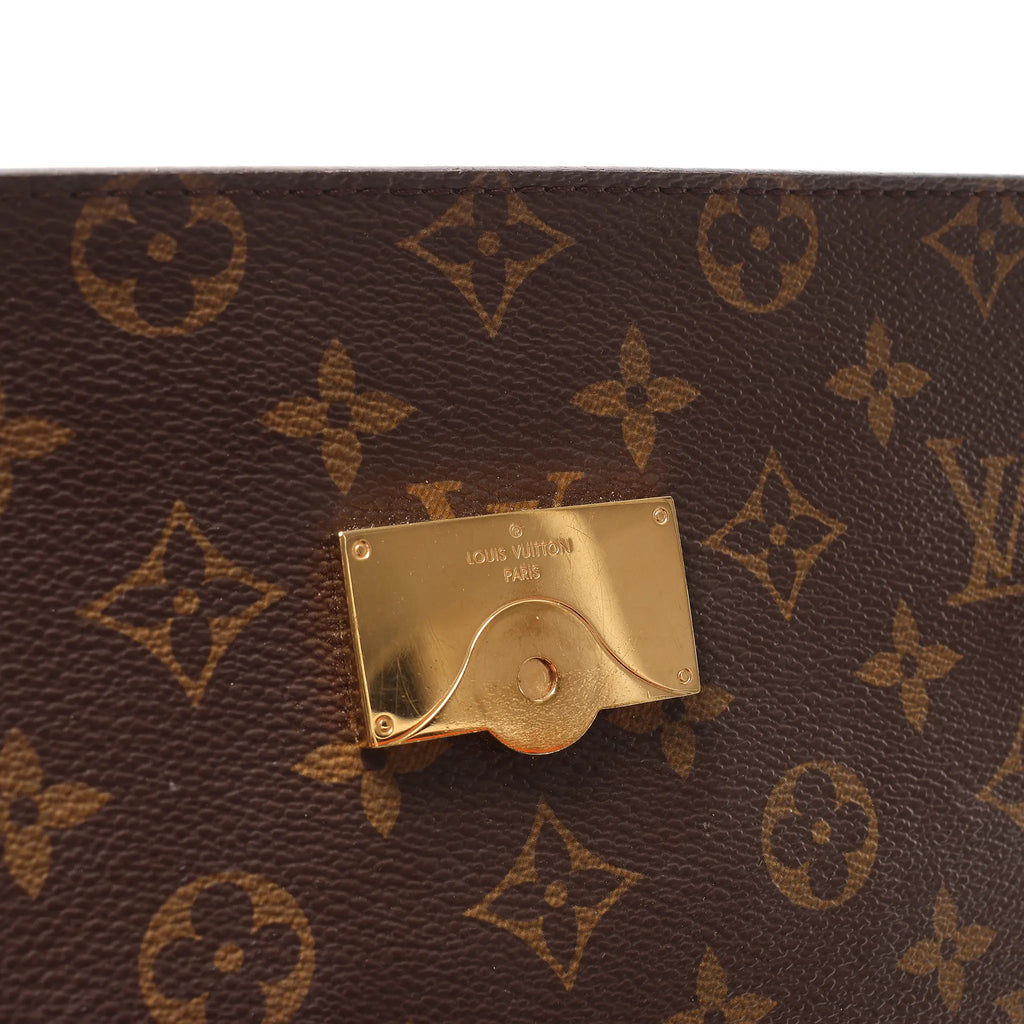 Louis Vuitton Cluny MM Monogram Canvas 2Way Handbag in Brown M42735