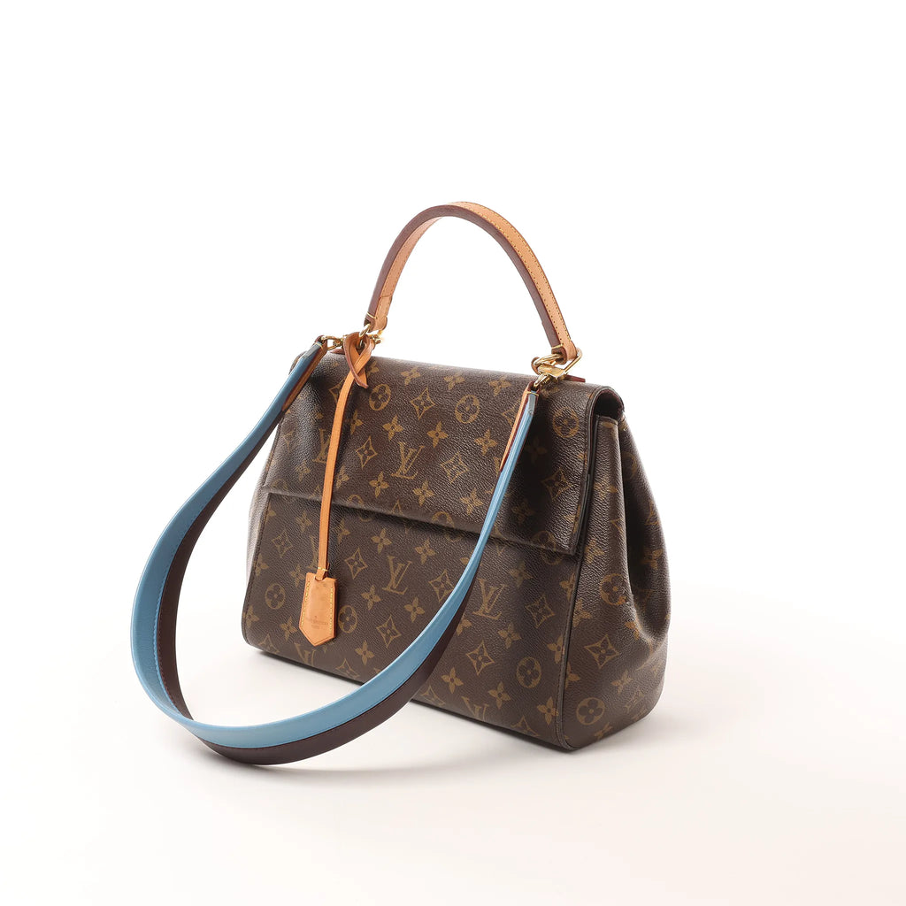 Louis Vuitton Cluny MM Monogram Canvas 2Way Handbag in Brown M42735