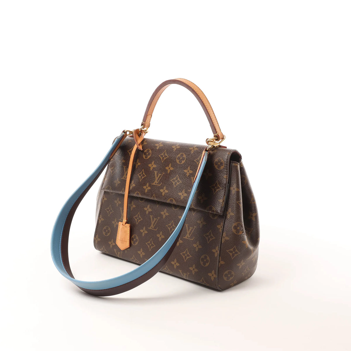 Louis Vuitton Cluny MM Monogram Canvas 2Way Handbag in Brown M42735