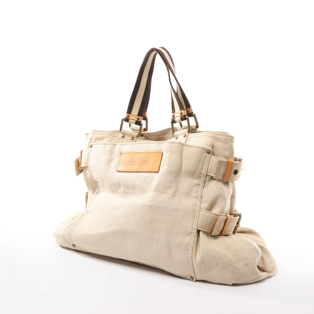Louis Vuitton Toile Globe GM Limited Edition Cloth Handbag in Beige M95110