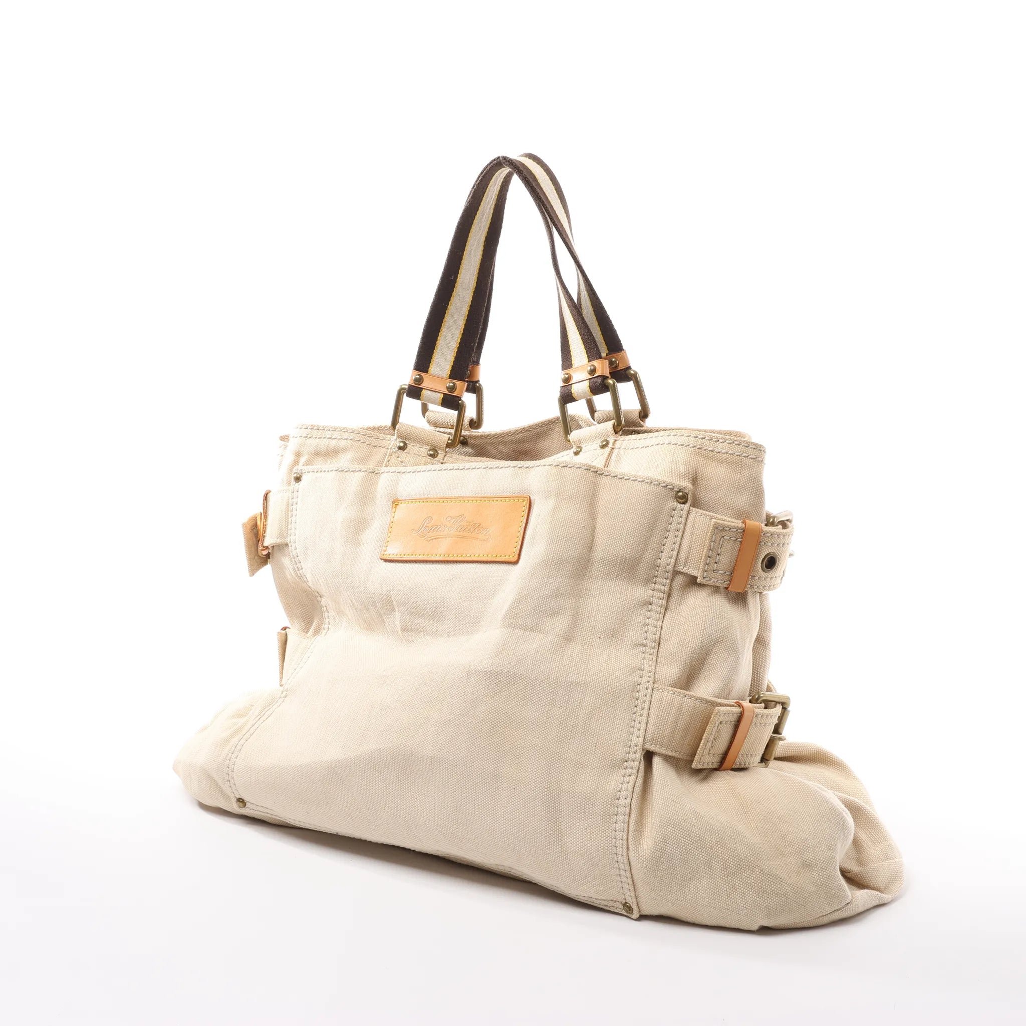 Louis Vuitton Toile Globe GM Limited Edition Cloth Handbag in Beige M95110