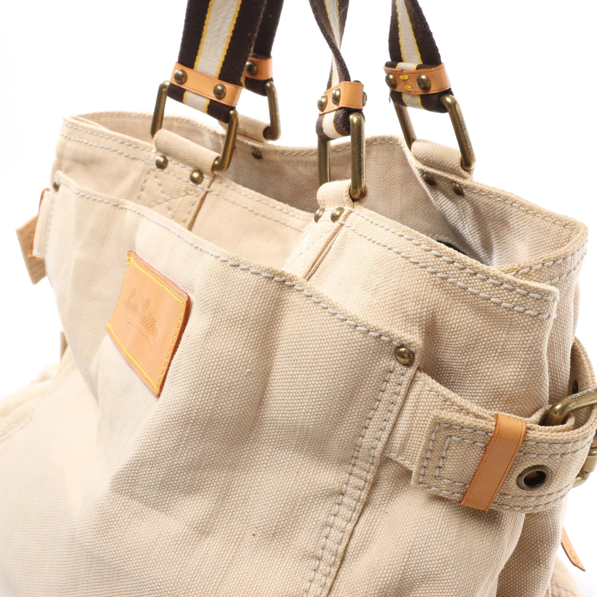 Louis Vuitton Toile Globe GM Limited Edition Cloth Handbag in Beige M95110