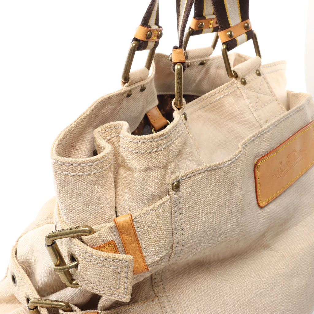 Louis Vuitton Toile Globe GM Limited Edition Cloth Handbag in Beige M95110