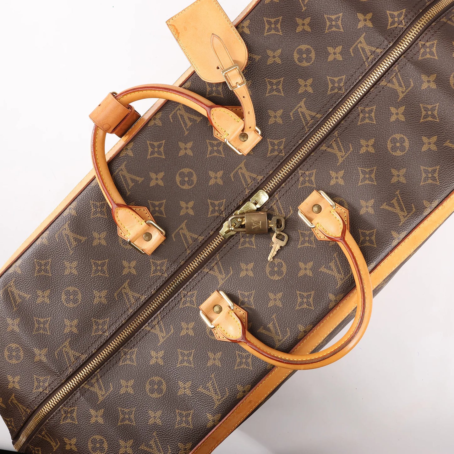 Louis Vuitton Monogram Canvas Cruiser 50 Travel Bag in Brown M41137