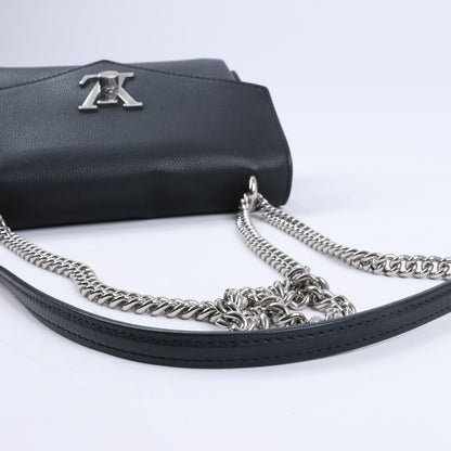 Louis Vuitton Cuir Taurillon MyLockMe BB 2Way Handbag in Black M51418