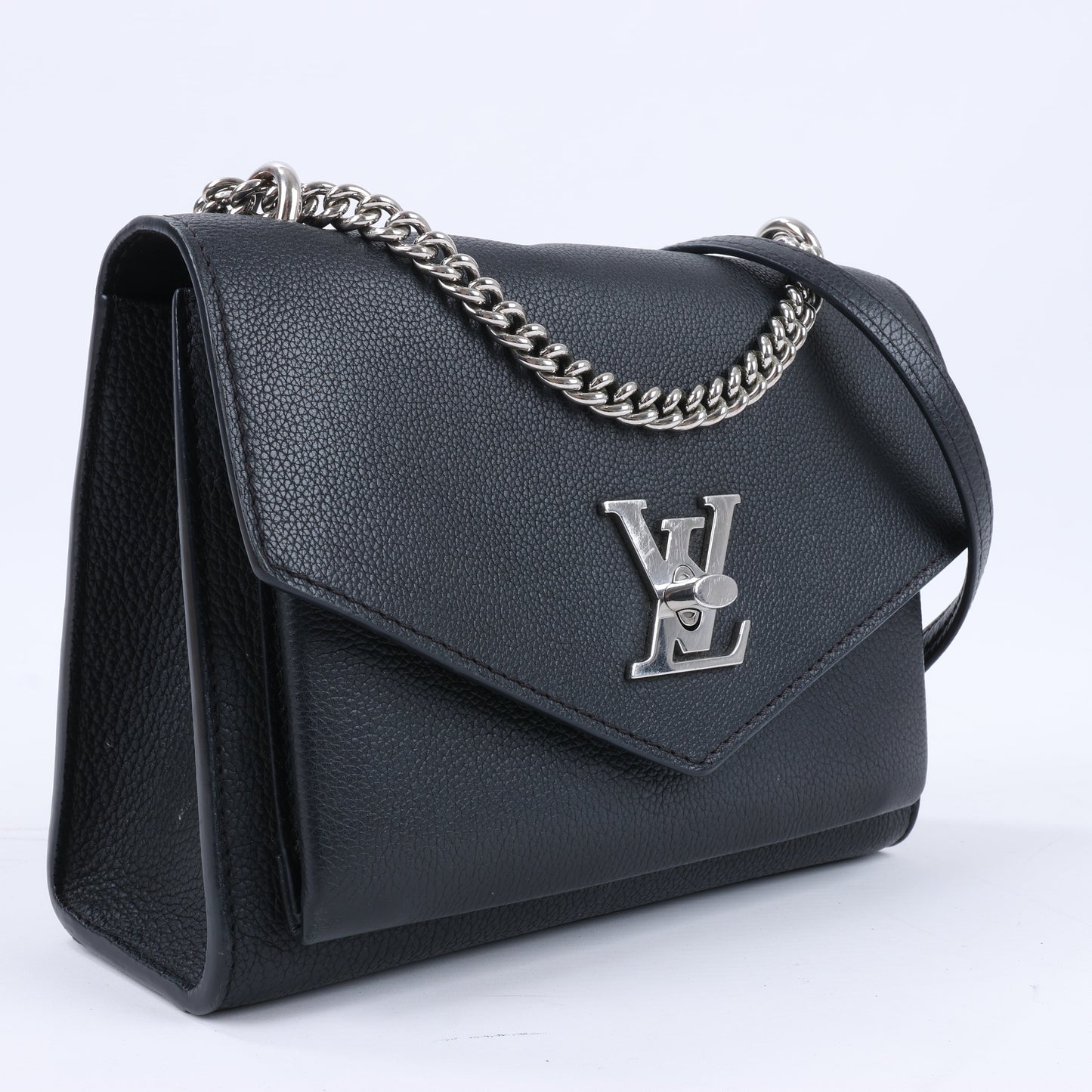 Louis Vuitton Cuir Taurillon MyLockMe BB 2Way Handbag in Black