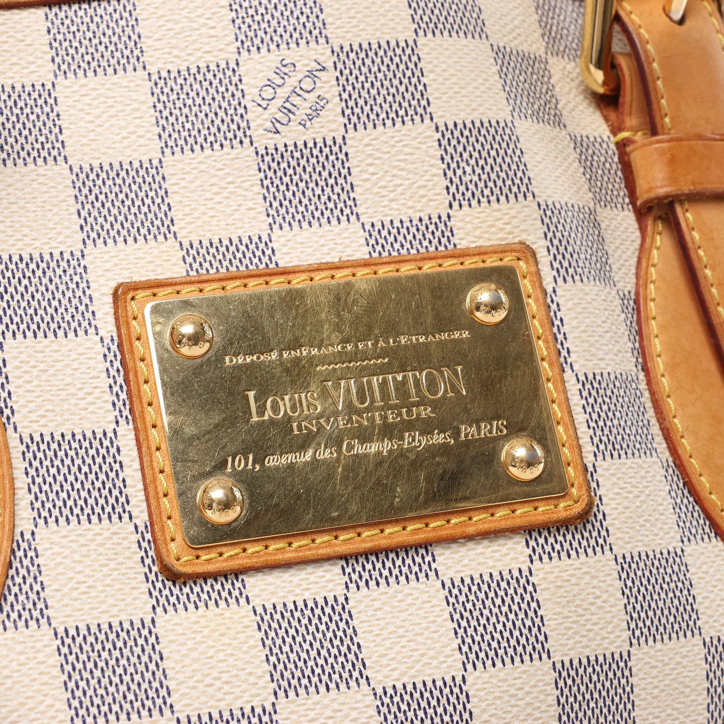 Louis Vuitton Damier Azur Hampstead MM Handbag N51206