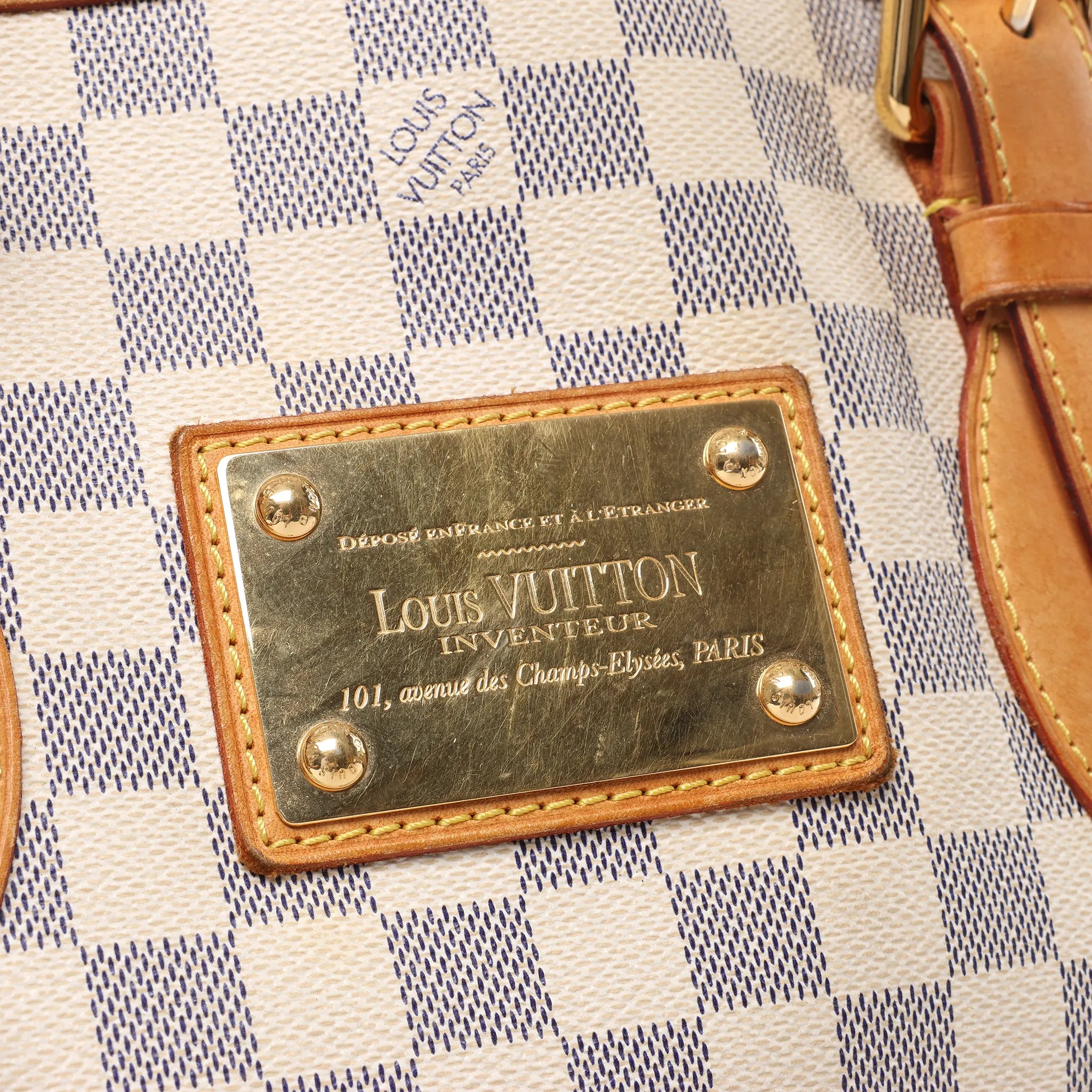 Louis Vuitton Damier Azur Hampstead MM Handbag N51206