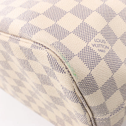 Louis Vuitton Damier Azur Neverfull MM Shoulder Bag N41361