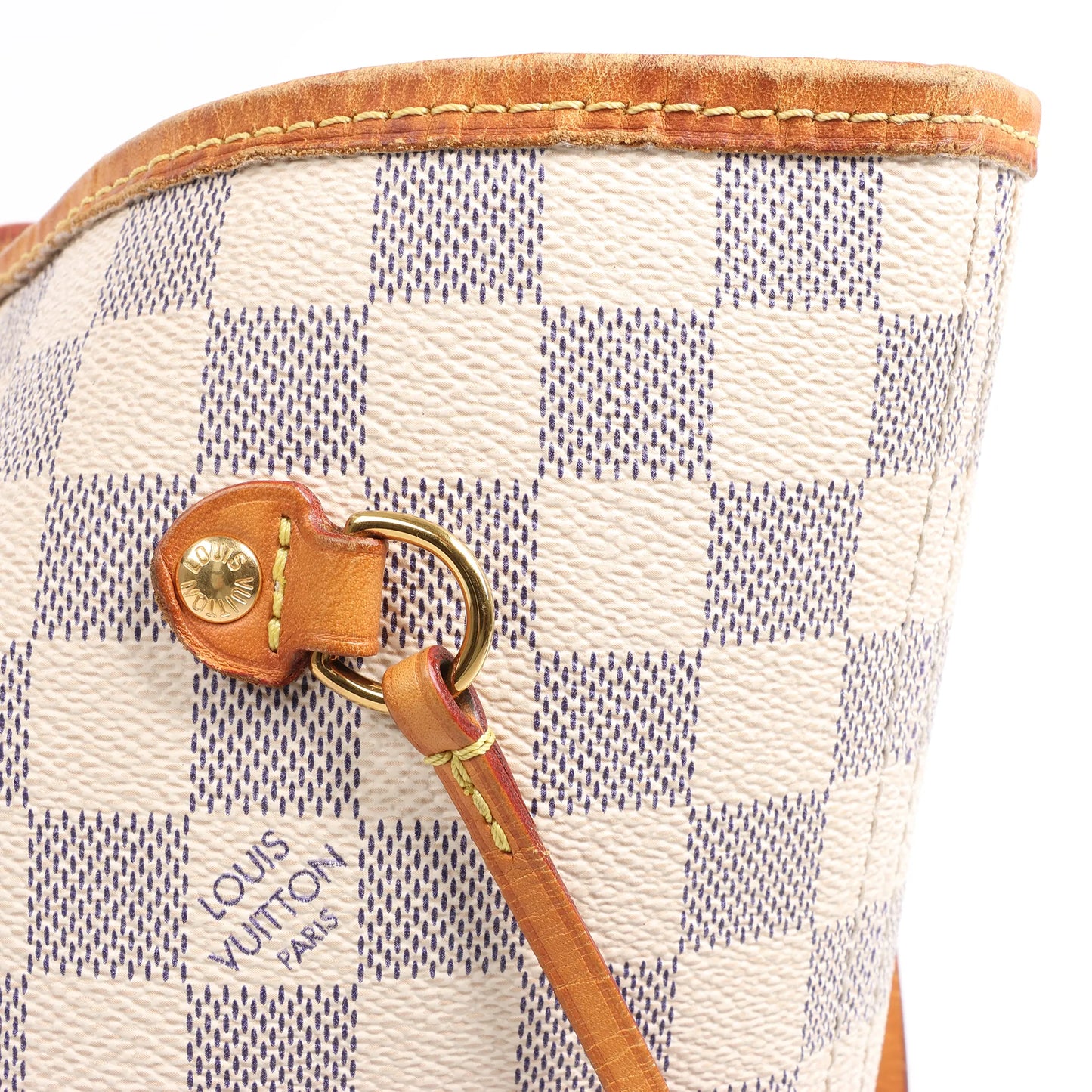 Louis Vuitton Damier Azur Neverfull MM Shoulder Bag N41361