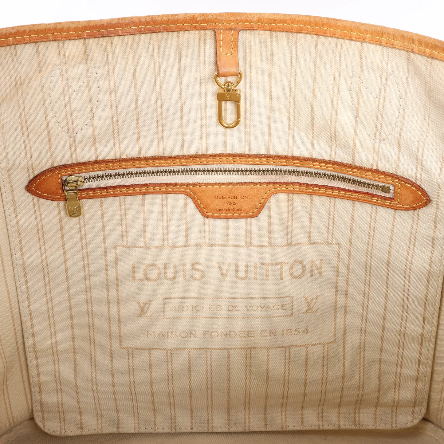 Louis Vuitton Damier Azur Neverfull MM Shoulder Bag N41361