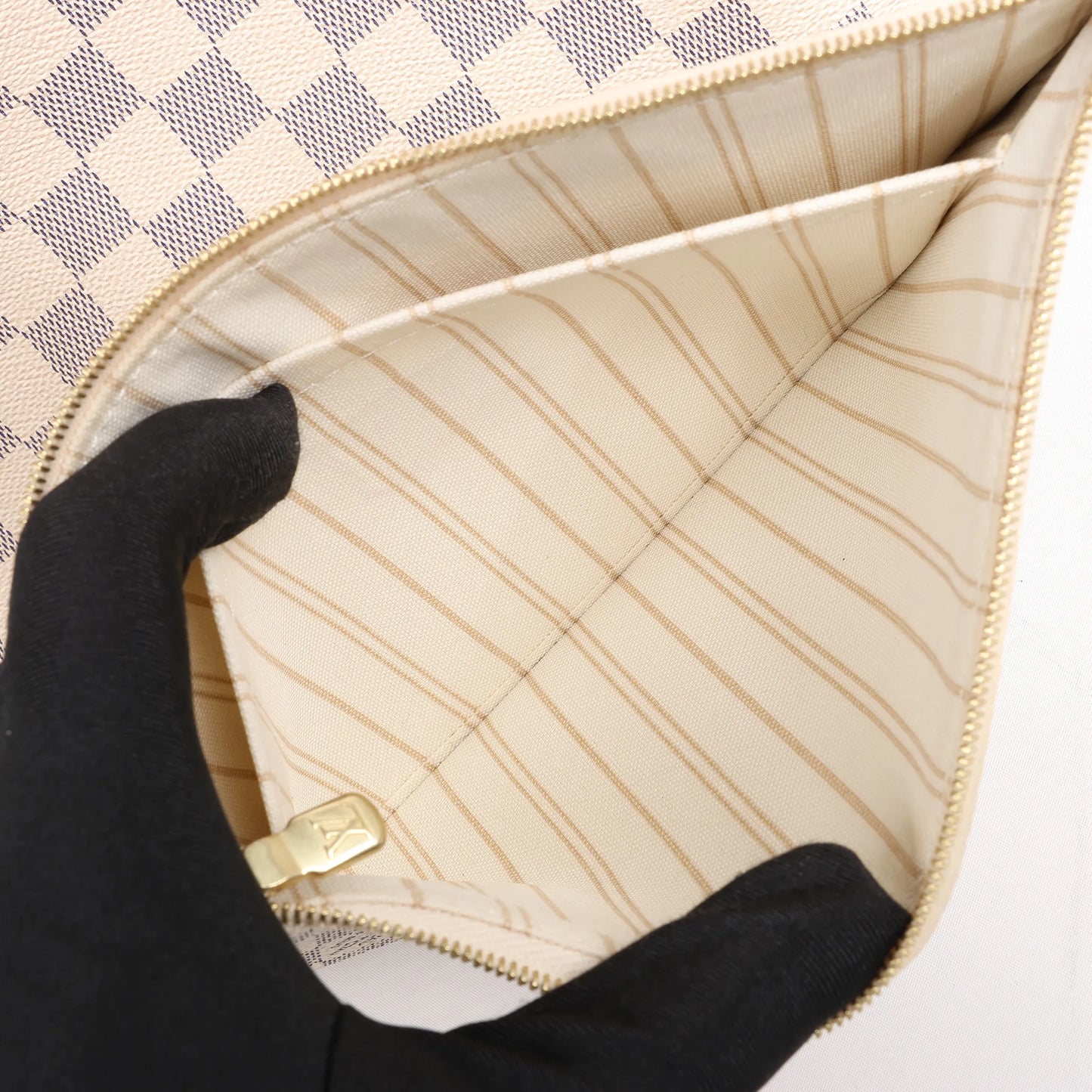 Louis Vuitton Damier Azur Neverfull MM Shoulder Bag N41361