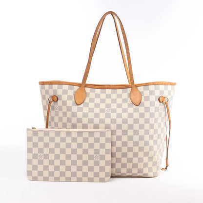 Louis Vuitton Damier Azur Neverfull MM Shoulder Bag N41361