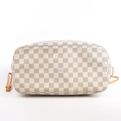 Louis Vuitton Damier Azur Neverfull MM Shoulder Bag N51107