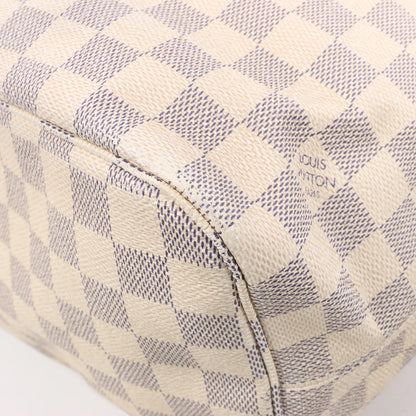 Louis Vuitton Damier Azur Neverfull MM Shoulder Bag N51107