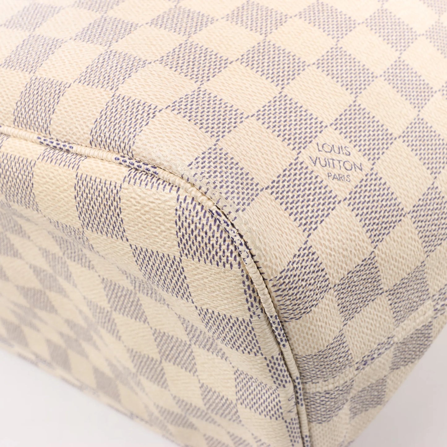 Louis Vuitton Damier Azur Neverfull MM Shoulder Bag N51107