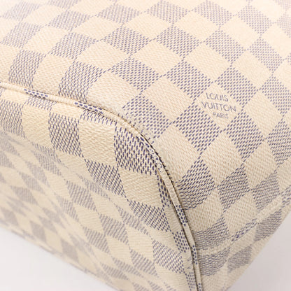 Louis Vuitton Damier Azur Neverfull MM Shoulder Bag N51107