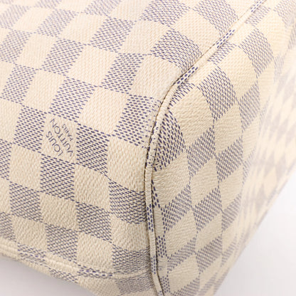 Louis Vuitton Damier Azur Neverfull MM Shoulder Bag N51107