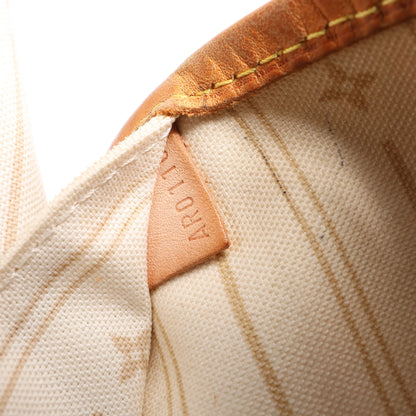 Louis Vuitton Damier Azur Neverfull MM Shoulder Bag N51107