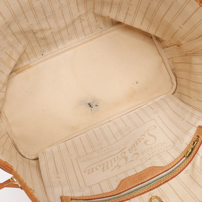 Louis Vuitton Damier Azur Neverfull MM Shoulder Bag N51107