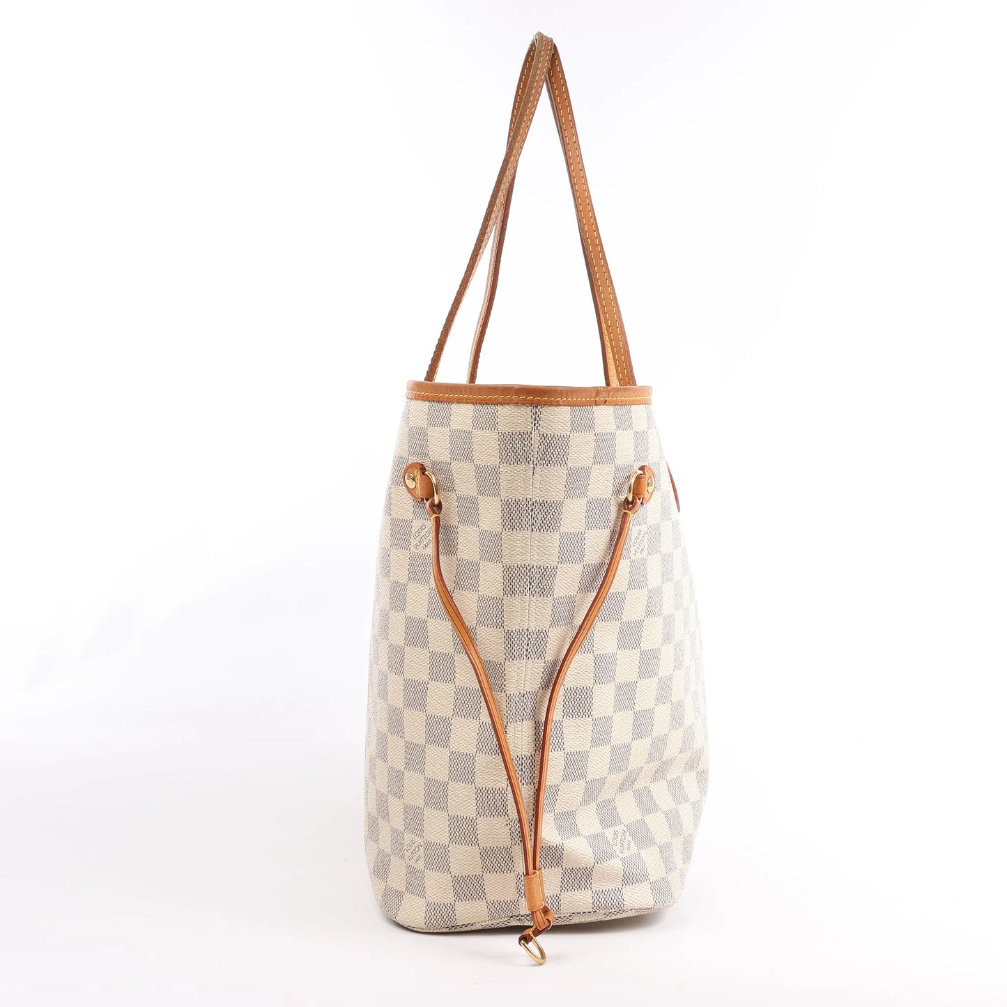 Louis Vuitton Damier Azur Neverfull MM Shoulder Bag N51107