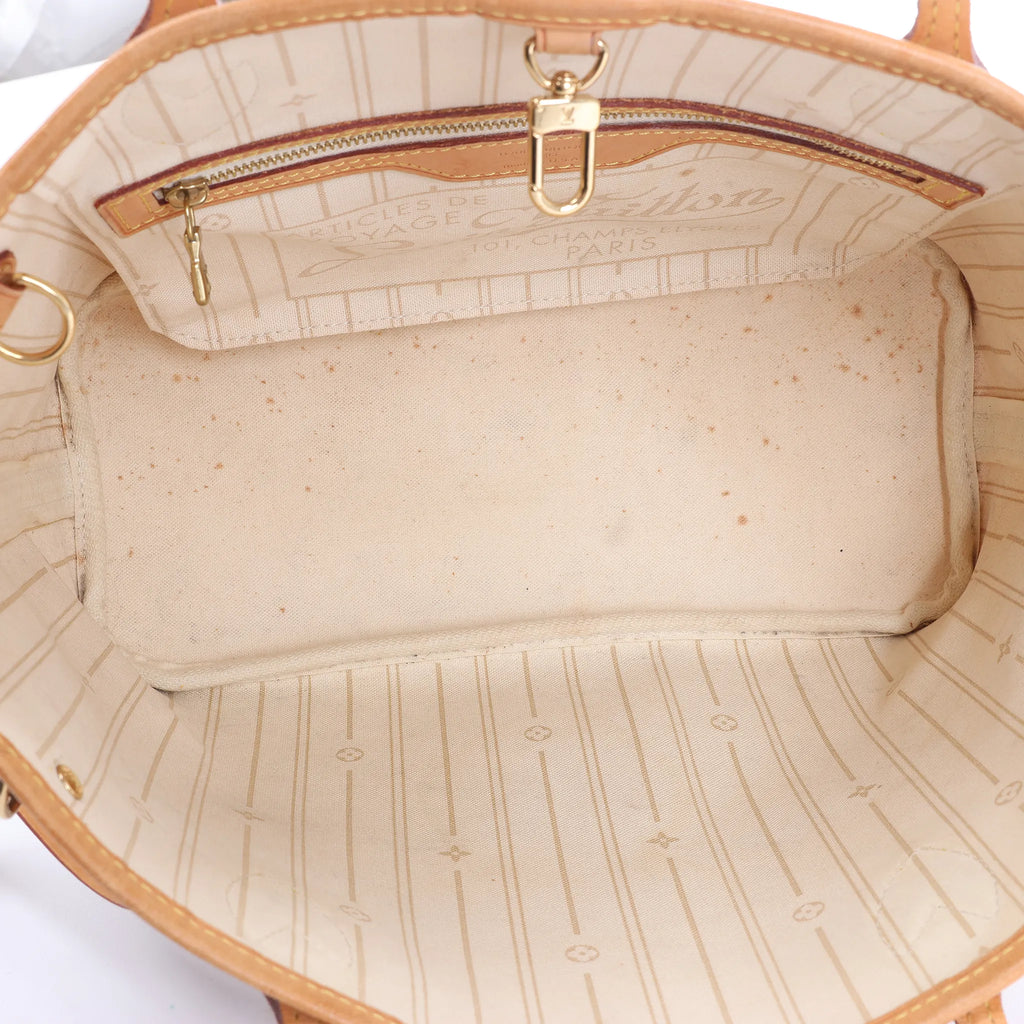 Louis Vuitton Neverfull PM Damier Azur Shoulder Bag in Beige N51110