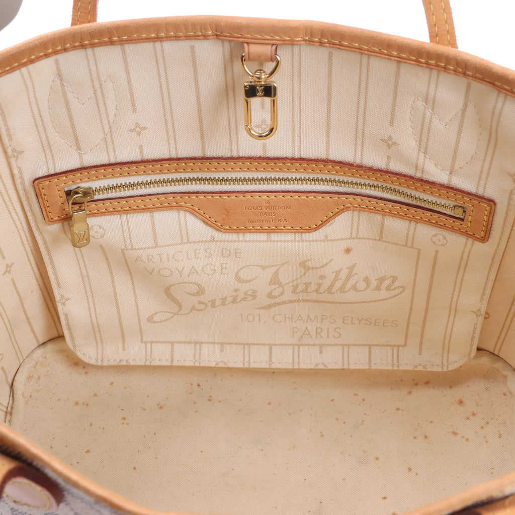 Louis Vuitton Neverfull PM Damier Azur Shoulder Bag in Beige N51110