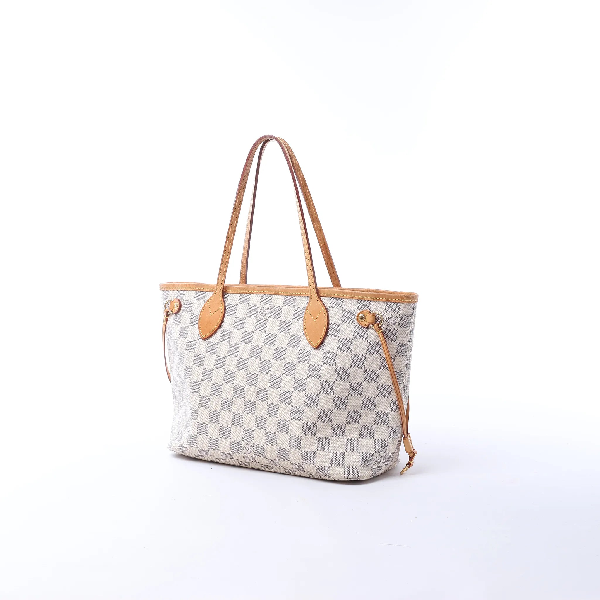 Louis Vuitton Neverfull PM Damier Azur Shoulder Bag in Beige N51110