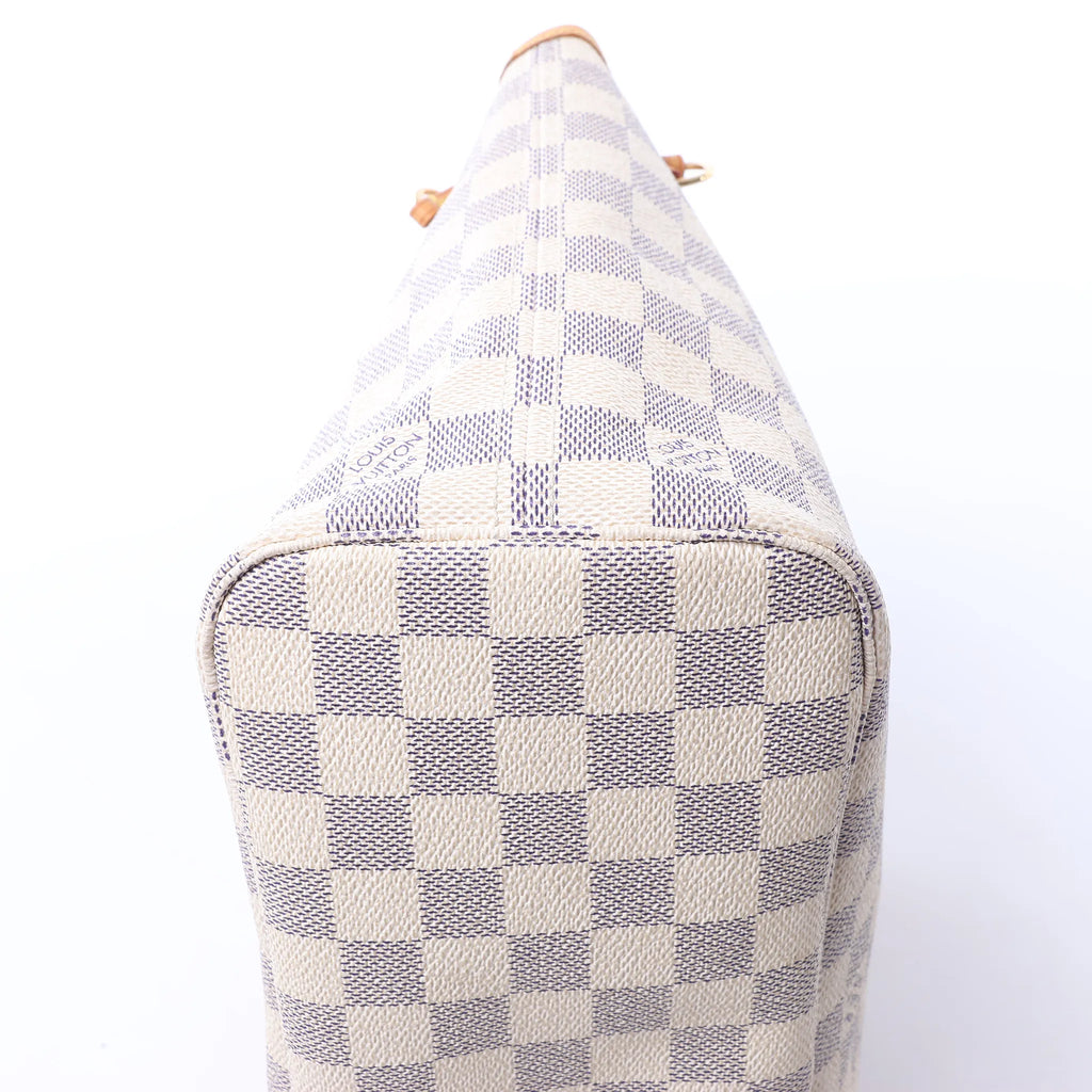 Louis Vuitton Neverfull PM Damier Azur Shoulder Bag in Beige N51110