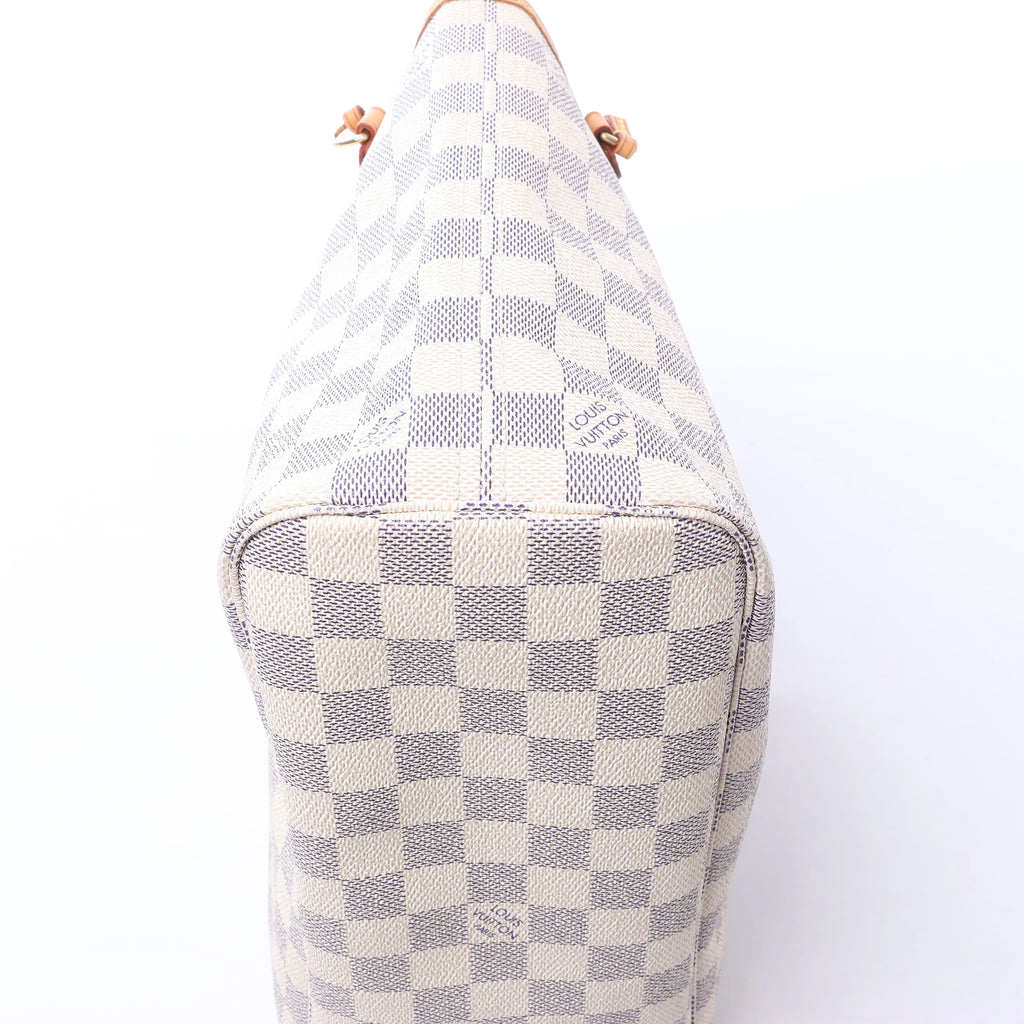 Louis Vuitton Neverfull PM Damier Azur Shoulder Bag in Beige N51110