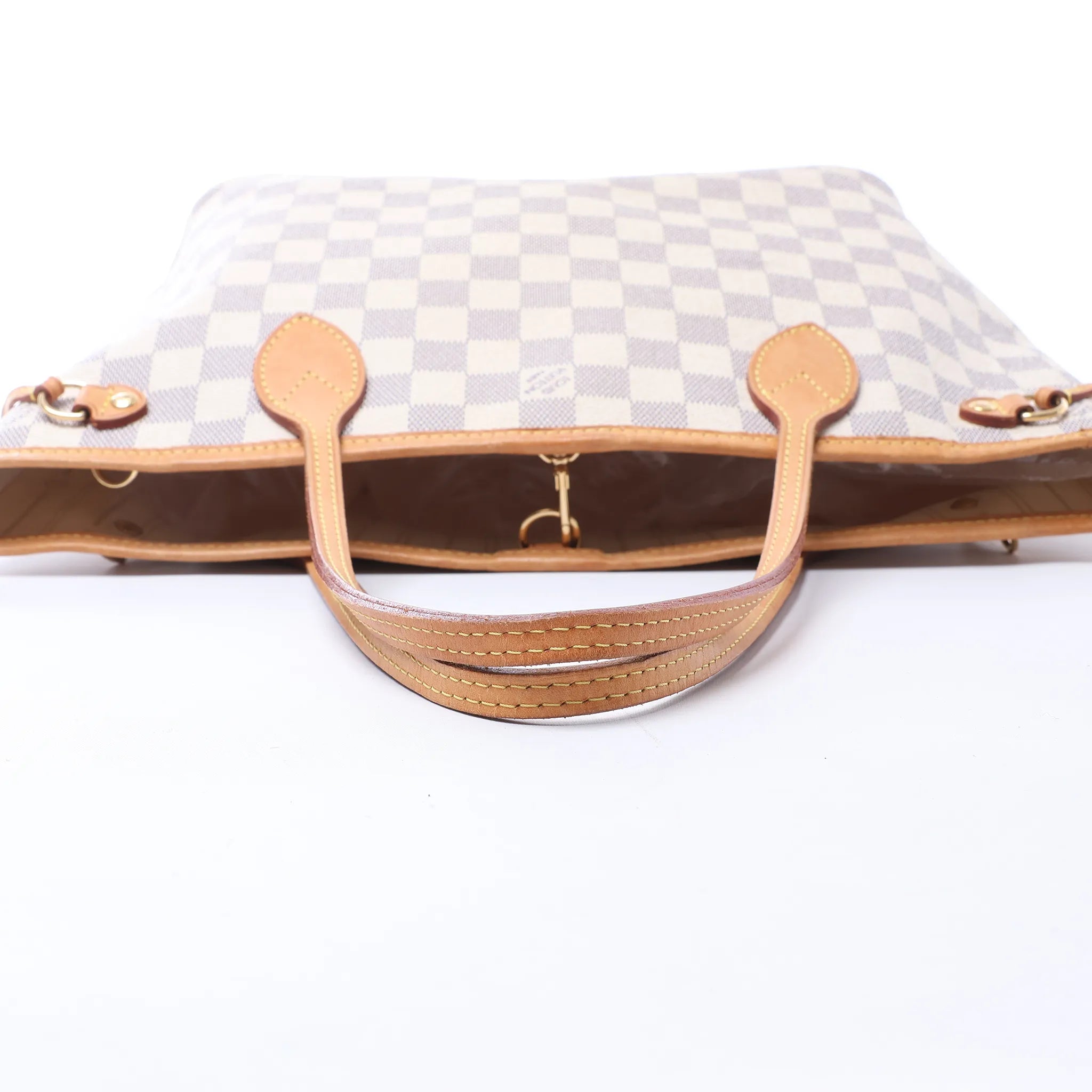 Louis Vuitton Neverfull PM Damier Azur Shoulder Bag in Beige N51110