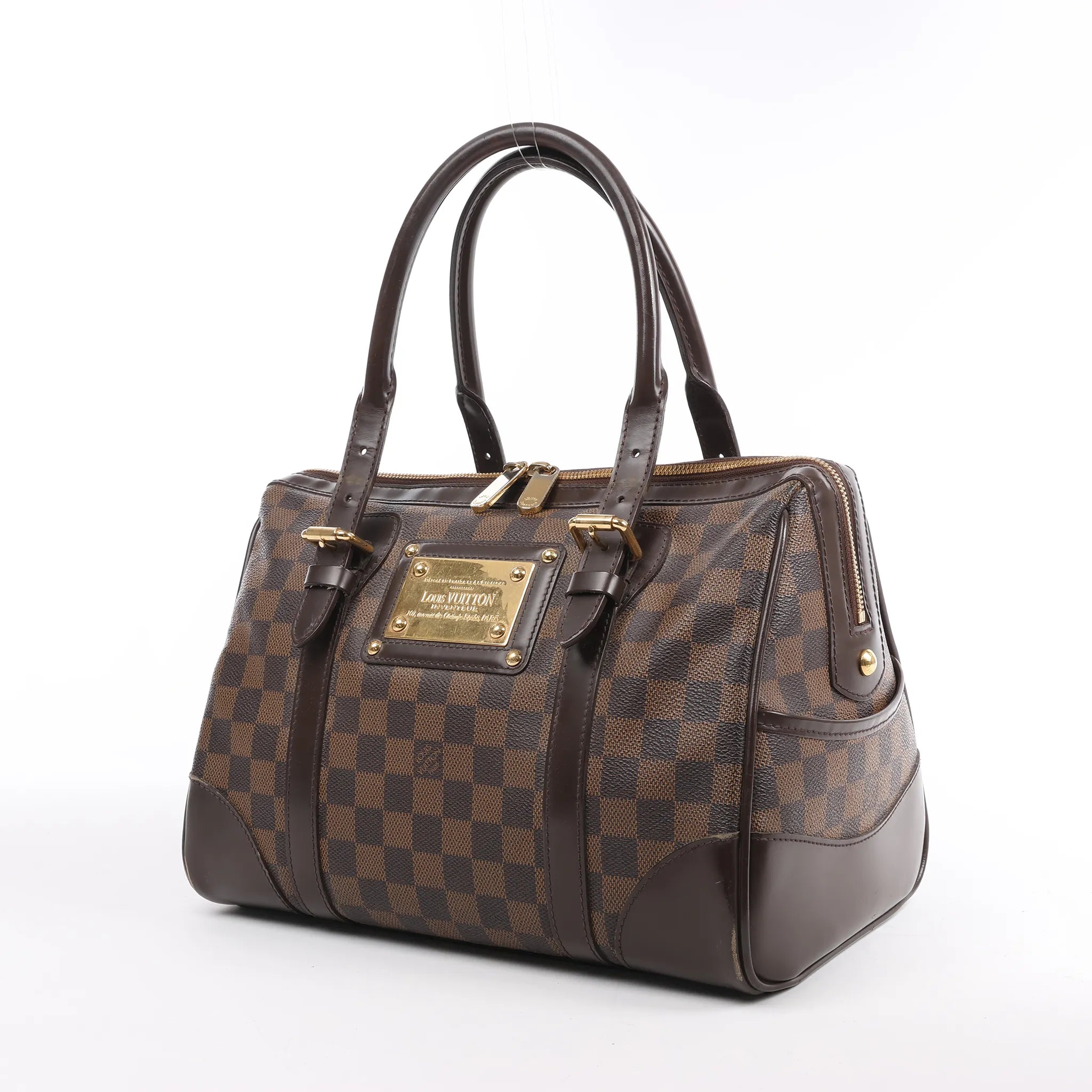 Louis Vuitton Damier Ebene Berkeley Handbag in Brown N52000