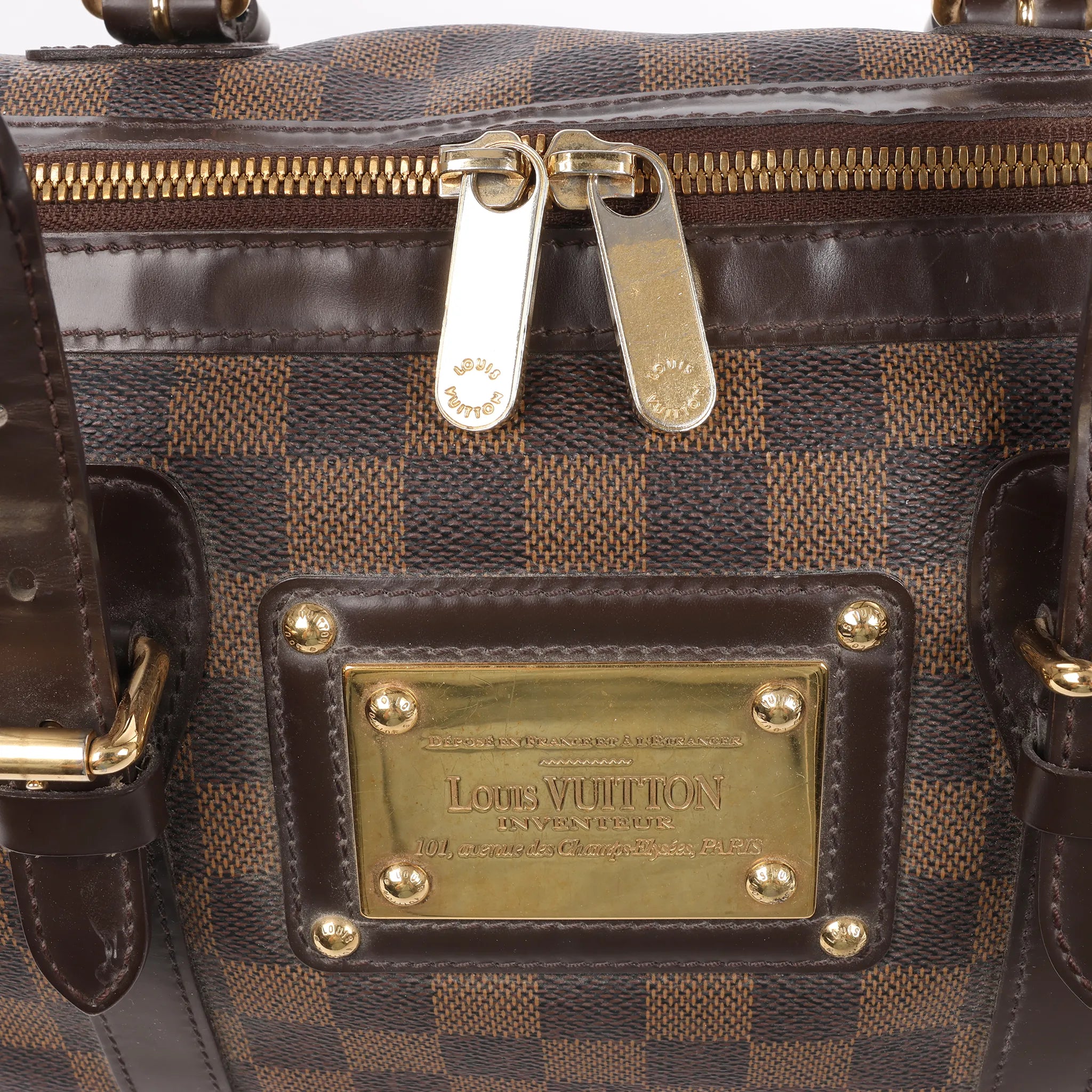 Louis Vuitton Damier Ebene Berkeley Handbag in Brown N52000
